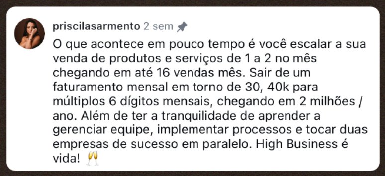 Depoimento Priscila Sarmento